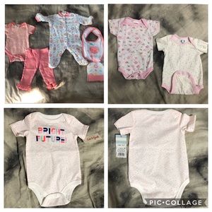 Girls 0-3 Months 7 Piece Bundle F